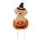 Glitzhome® 32"H Halloween Metal Labrador in Pumpkin Yard Stake
